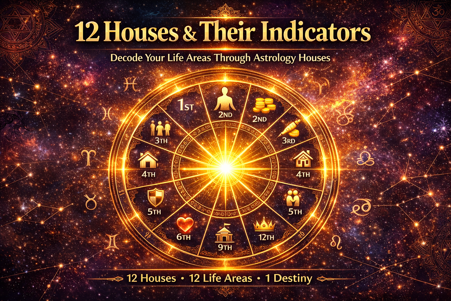 12 Houses & Their Indicators