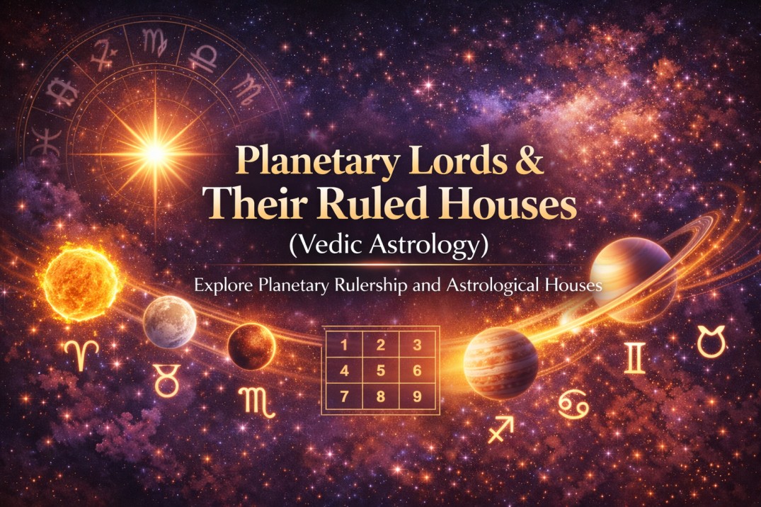 Planetary Lords & Their Ruled Houses (Vedic Astrology)