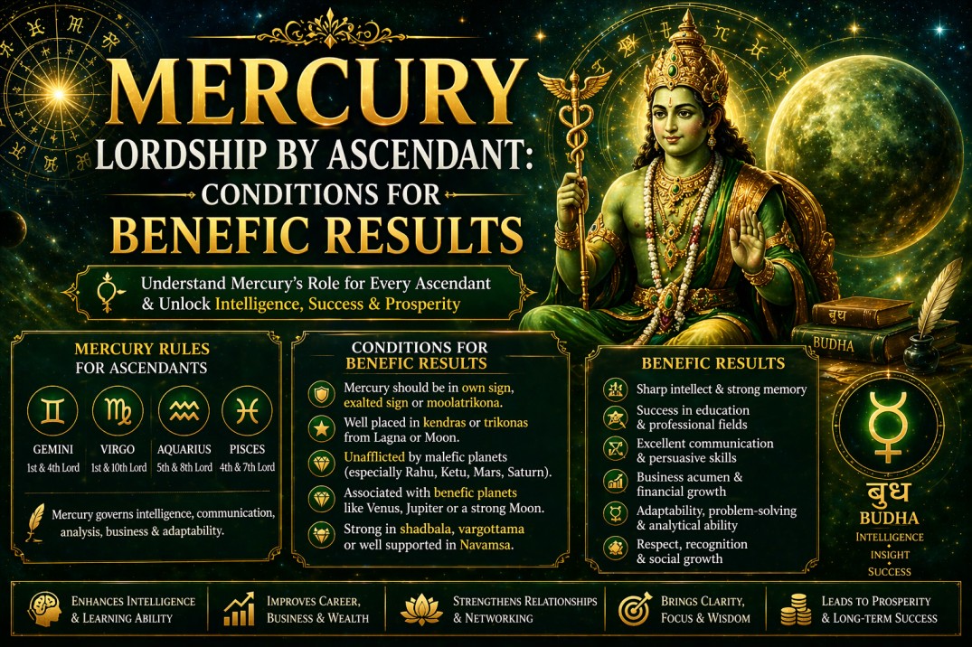Mercury Lordship by Ascendant: Conditions for Benefic Results